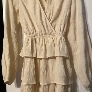 Vici cream mini dress